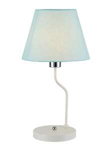 Candellux Ledea York 50501099 lampa stołowa lampka 1x60W E14 biała-niebieska