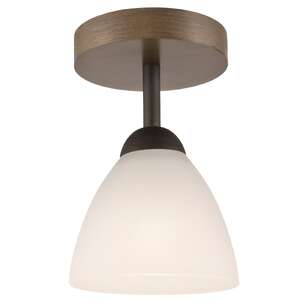 Lamkur Adriano 28286 plafon lampa sufitowa 1x60W E27 drewniany/biały