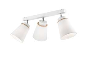 Lamkur Augustino 37561 plafon lampa sufitowa spot 3x60W E27 biały