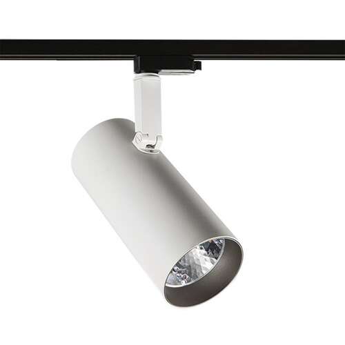 Lampa sufitowa oprawa szynowa Italux Russo L 1x40W LED biały mat/szary TL7557/40W 4000K WH+GR
