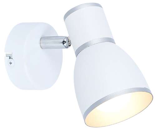 Kinkiet lampa ścienna spot Candellux Fido 1x40W E14 biały / chrom 91-63366