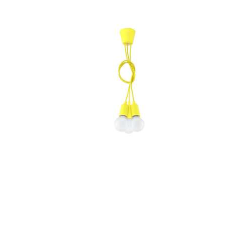 Sollux Diego SL.0579 lampa wisząca zwis 3x60W E27 żółta