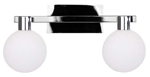 Candellux Maldus 22-01443 kinkiet lampa ścienna 2x40W G9 chrom/biały