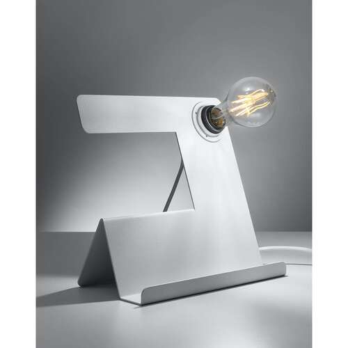 Sollux Incline SL.0668 lampa stołowa lampka 1x60W E27 biała