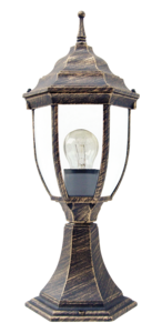 Lampa stojąca oprawa zewnętrzna Rabalux Nizza 1x60W E27 IP43 antyczne złoto 8453
