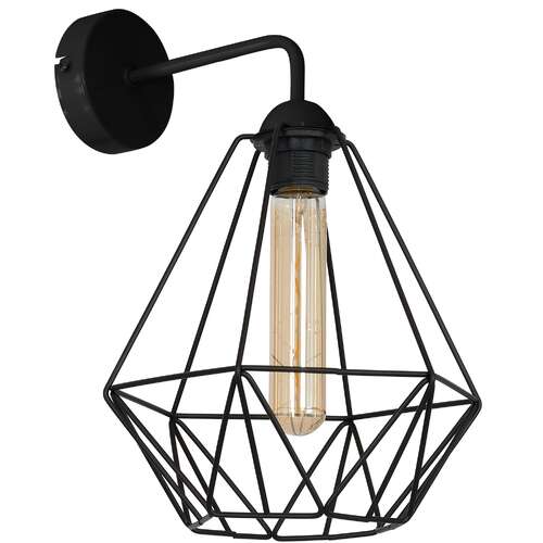 Luminex Basket NEW 8061 kinkiet lampa ścienna 1x60W E27 czarny - wysyłka w 24h