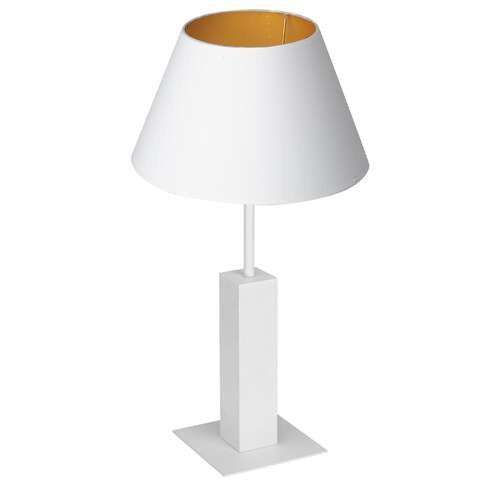 Luminex Table lamps 3641 Lampa stołowa lampka 1x60W E27 biały/złoty
