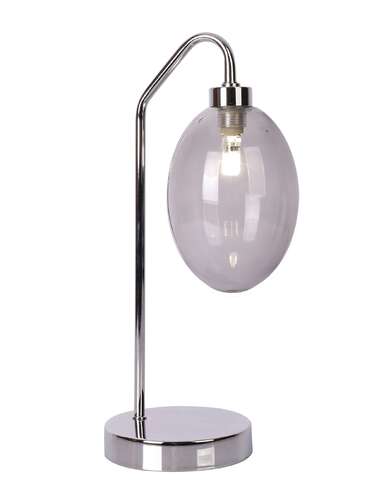 Candellux Ledea Lukka 50501224 lampa stołowa lampka 1x10W G9 metalizowana szklana