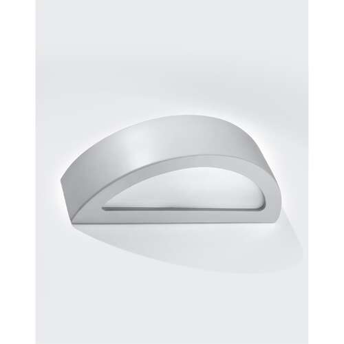 Sollux Atena SL.0873 kinkiet ceramiczny lampa ścienna 1x60W E27 szary