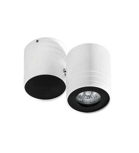 Azzardo Lalo AZ0789 GM4101 Plafon lampa sufitowa 1x50W GU10 biały / czarny
