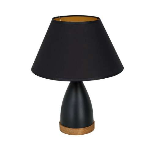 Luminex Table 3725 lampa stołowa lampka 1x60W E27 czarna/złota