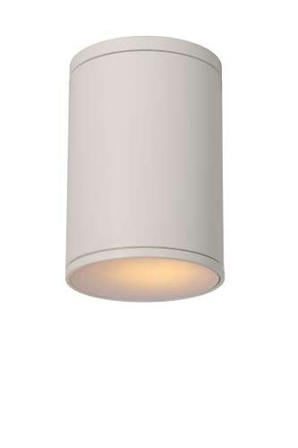 Lucide Tubix 27870/01/31 plafon spot lampa sufitowa zewnętrzna 1x24W E27 IP54 biała