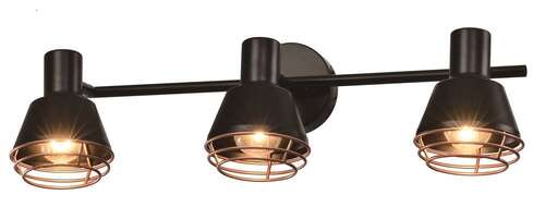 Candellux Neria 93-82572 plafon lampa sufitowa 3x40W E14 czarny/złoty