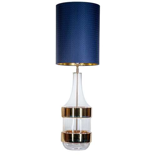 4 Concepts Biaritz Gold L223181335 lampa stołowa lampka 1x60W E27 niebieski