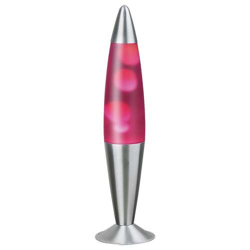 Lampa lava oprawa stołowa Rabalux Lollipop 2 1x25W E14 różowa/srebrna 4108