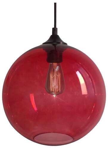 Candellux Edison 31-21410 lampa wisząca zwis 1x60W E27 czerwony