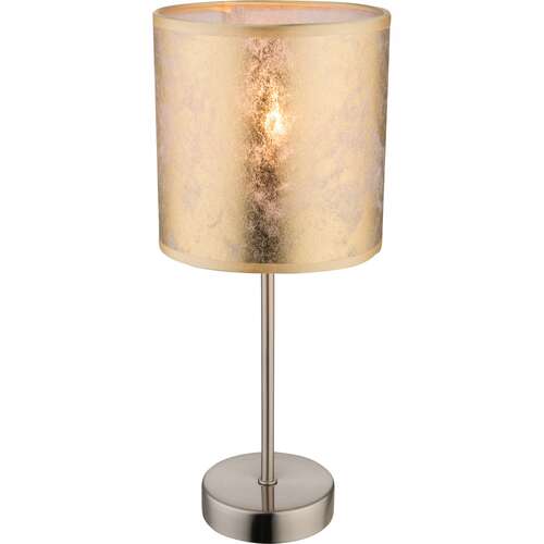Lampa lampka oprawa stołowa Globo Amy 1x40W E14 złota 15187T