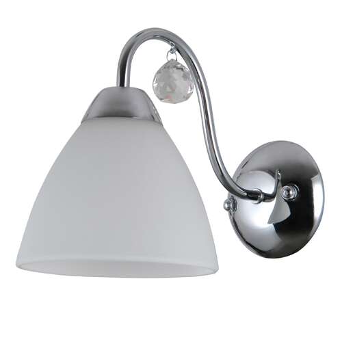 Italux Lugano WL-5643-1 kinkiet lampa ścienna 1x40W E27 chrom/biały