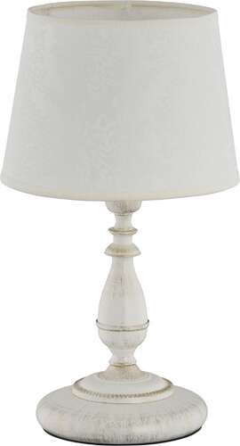 Lampa stołowa Alfa Roksana 18538 oprawa 1x40W E14 biały, shabby chic