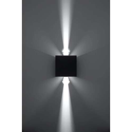 Sollux Luca SL.0545 kinkiet lampa ścienna 1x6W LED czarna