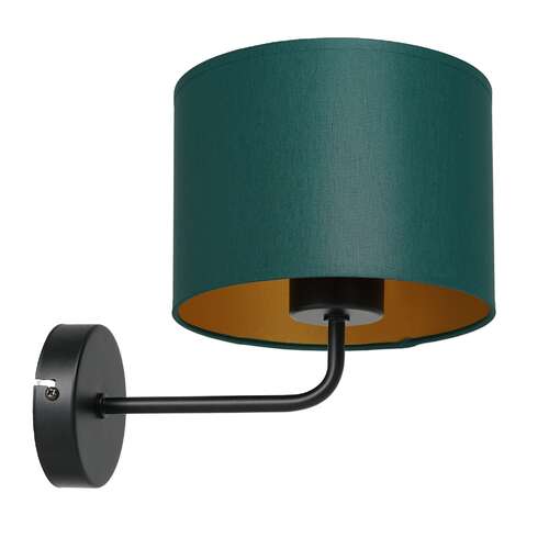 Luminex Arden 3543 kinkiet lampa ścienna 1x60W E27 czarny/zielony/złoty