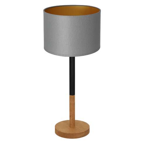 Luminex Table lamps 3826 lampa stołowa lampka 1x60W E27 czarny/szary/naturalny/złoty