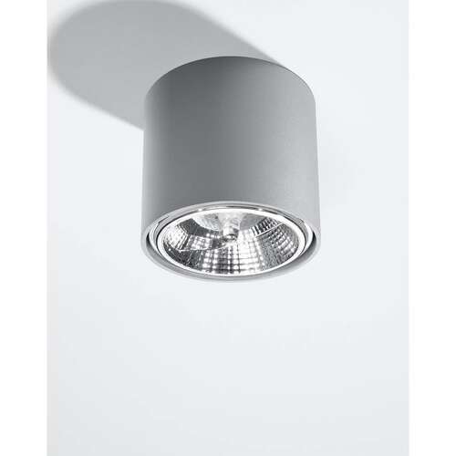 Sollux Tiube SL.0696 plafon lampa sufitowa 1x60W GU10 szara