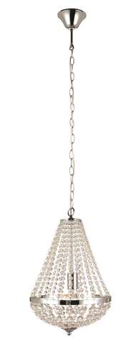Lampa wisząca zwis żyrandol Markslojd Granso 1x60W E27 chrom 104889 - Kryształowa Oferta