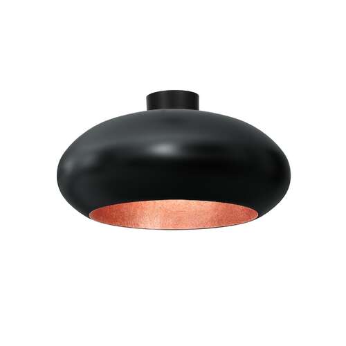 Luminex Compo 1622 plafon lampa sufitowa owalny dia 500 1x60W E27 czarny miedziany