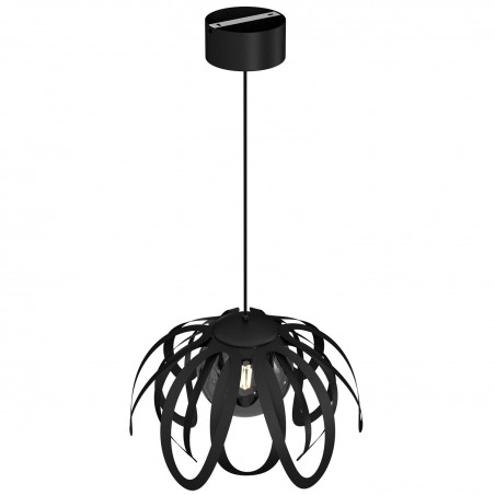 Luminex Orchid 4098 lampa wisząca zwis 1x60W E27 czarna
