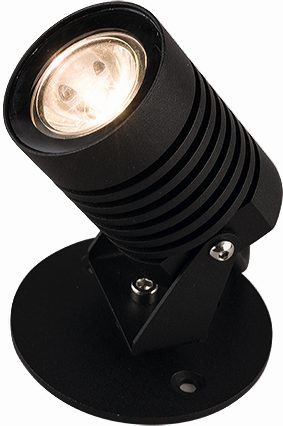 Lampa Nowodvorski Spike LED S 9101 oprawa zewnętrzna ogrodowa 1x3W LED czarna IP44 IP54