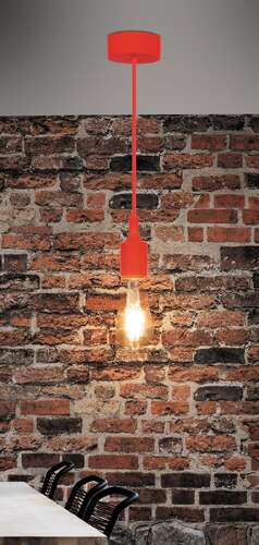 Lampa wisząca zwis Rabalux Roxy 1x40W E27 czerwona 1414