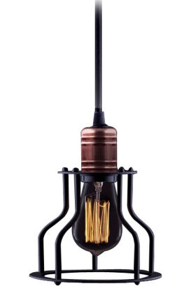 Lampa wisząca Nowodvorski Workshop 6336 zwis żyrandol oprawa loft 1x60W E27 miedziana