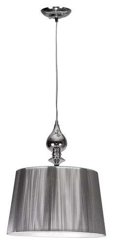 Lampa wisząca zwis Candellux Gillenia 1x60W E27 srebrna/chrom 31-07155