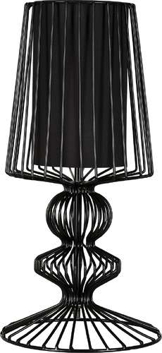 Lampa stołowa Nowodvorski Aveiro 5411 S druciana I 1x40W E27 czarna
