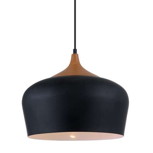 Italux Britta MDM-2681/1L BK lampa wisząca zwis 1x60W E27 czarna