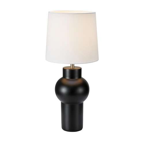 Markslojd Shape 108449 lampa stołowa lampka 1x40W E27 biała/czarna