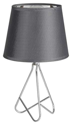 Rabalux Blanka 2775 lampa stołowa lampka 1x40W E14 chrom/popielata