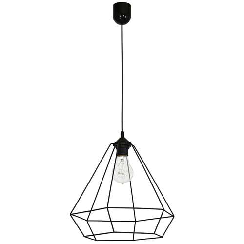 Lampa wisząca zwis żyrandol Luminex Alma 1x60W E27 czarna 8967