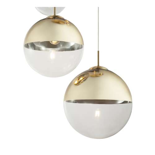 Lampa wisząca Globo Varus 15855-5 lampa sufitowa zwis 3x40W + 2x25W E27 złota