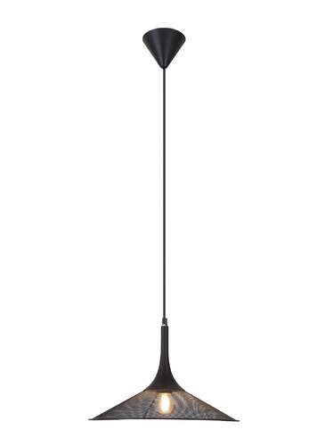 Candellux Ledea Kiruna 50101204 lampa wisząca zwis 1x40W E27 czarna