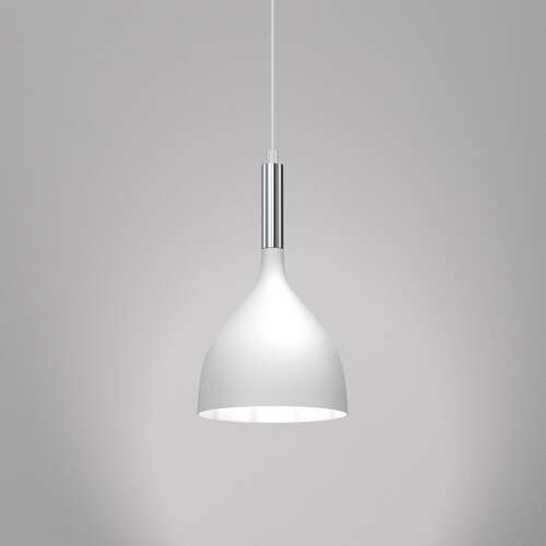 Luminex Noak 3899 lampa wisząca zwis 1x60W E27 biała/chromowana