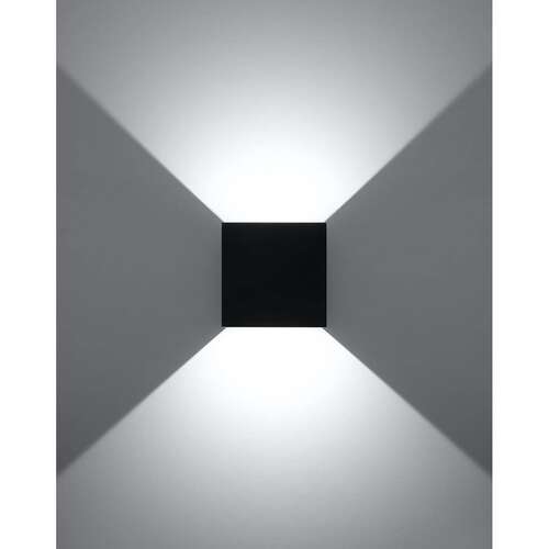 Sollux Luca SL.0545 kinkiet lampa ścienna 1x6W LED czarna