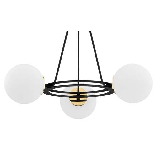 Argon Amalfi 6150 lampa wisząca zwis 3x15W E27 czarna/biała