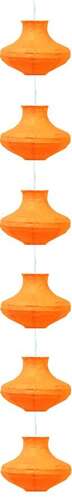 Candellux Griff 3494061-18 lampa wisząca zwis 6x40W E14 pomarańczowy