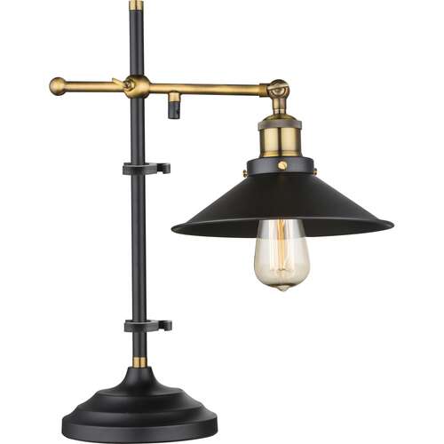 Lampa stołowa lampka Globo Lenius 1x60W E27 czarna 15053T