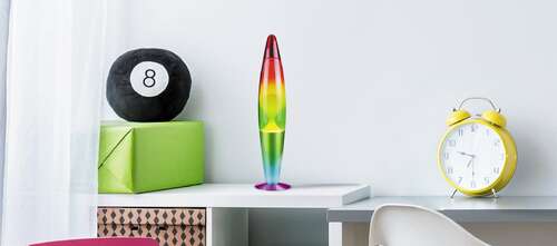 Rabalux Lollipop Rainbow 7011 lampa stołowa lampka 1x25W E14 multikolor