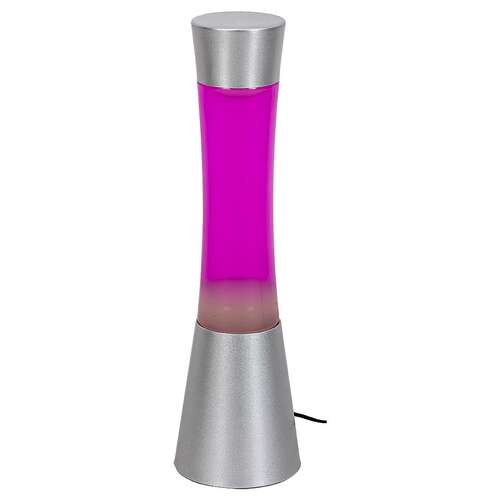 Rabalux Minka 7030 lampa stołowa lampka 1x20W GY6.35 srebrna/różowa