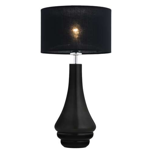 Lampa stołowa Argon Amazonka 3033 lampka z abażurem 1x60W E27 czarna