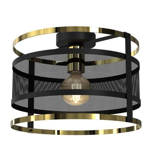 Luminex Rim 3902 lampa wisząca zwis 1x60W E27 czarna/złota